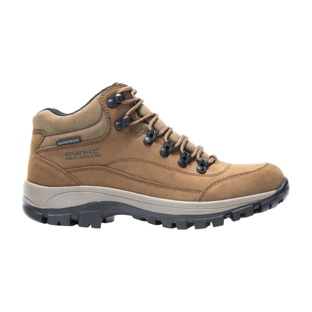 Regatta Womens/Ladies Bayton Leather Mid Cut Walking Boots / Brown